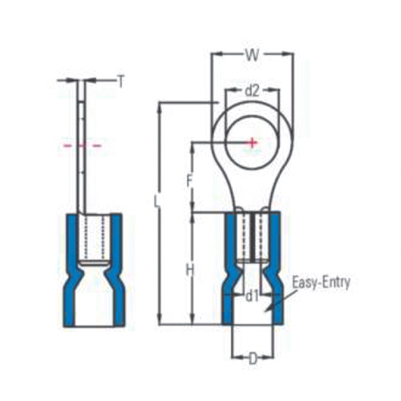 Round Pre-Insulated Terminal Easy Entry Type (TO-JTK Type)