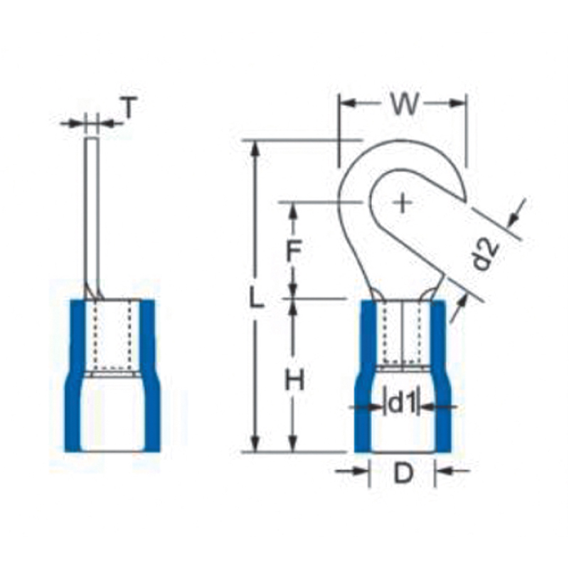 Hook-Shaped Pre-Insulated Terminal (TJ-JTK Type)